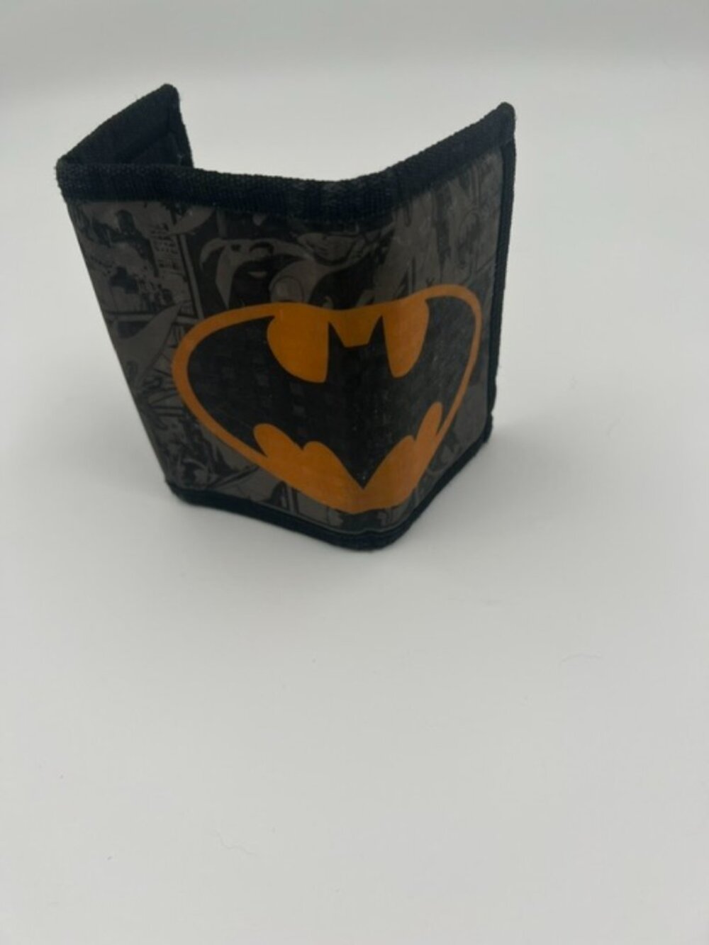 Vintage Batman Rubberized‎ Bi-fold Wallet Graphic Comic Zipper Pocket Keyring